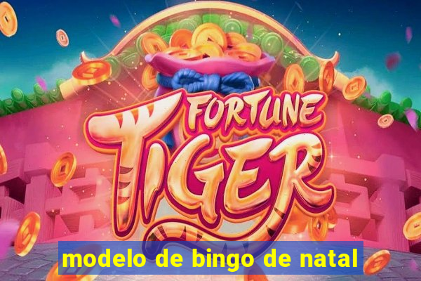 modelo de bingo de natal